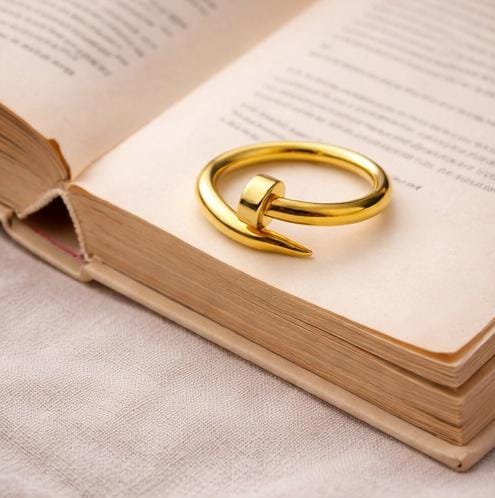 Nail Inspired Band Ring