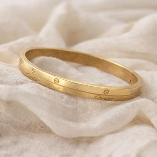 cartiear Engraved Bangle Bracelet