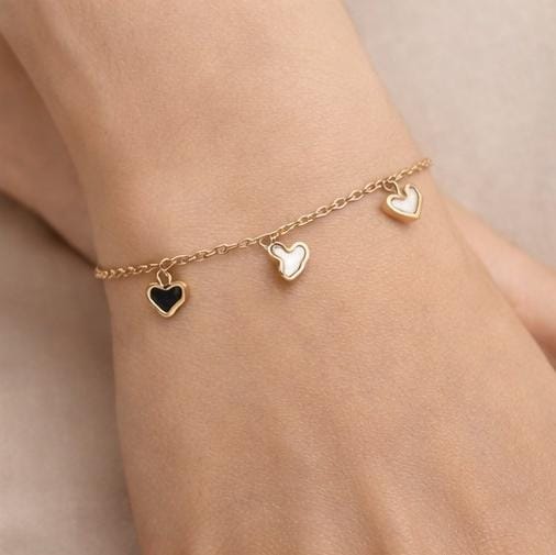 Heart Charm Chain Bracelet