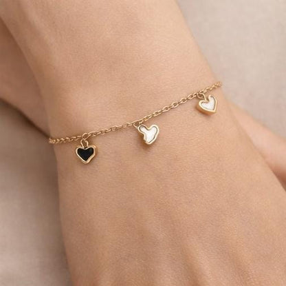 Heart Charm Chain Bracelet