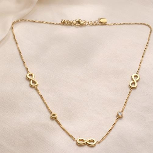 Infinity Charm Chain Necklace