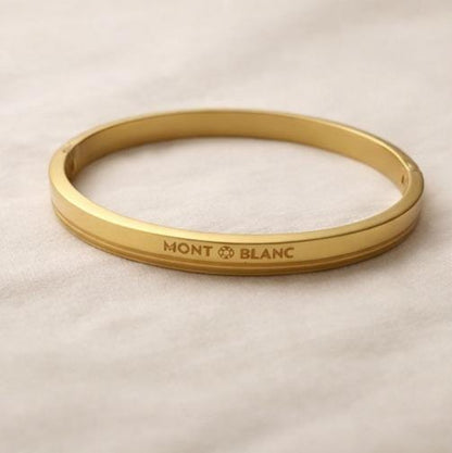 Blanc Engraved Bangle Bracelet