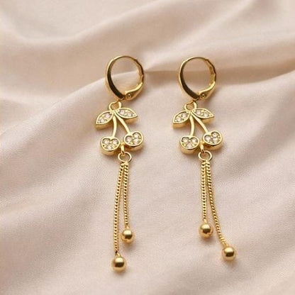 Anti-Tarnish Cherry Drop Earrings