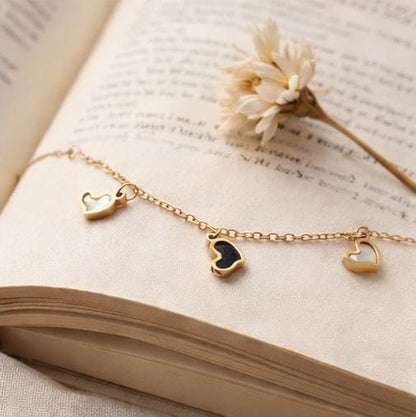 Heart Charm Chain Bracelet