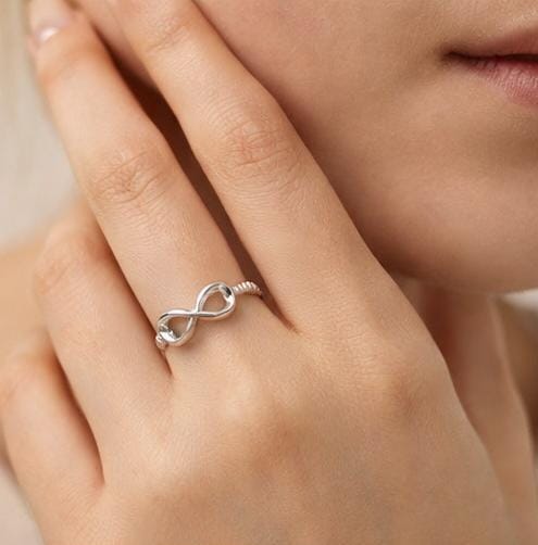 Adjustable Infinity  Band ring