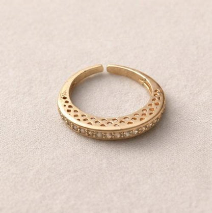 Adjustable Pattern Band Ring