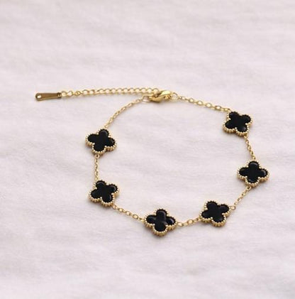Midnight Clover Anti Tarnish Bracelet