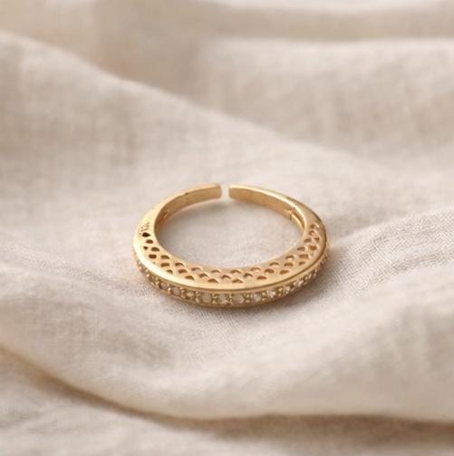 Adjustable Pattern Band Ring
